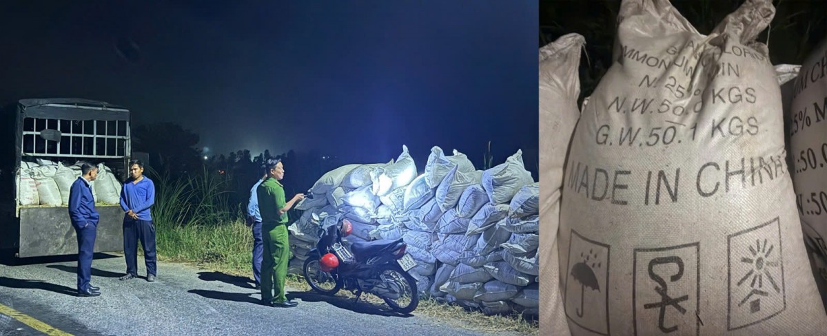 An Giang: Tạm giữ hơn 20 tấn phân bón vô cơ không có hóa đơn chứng từ