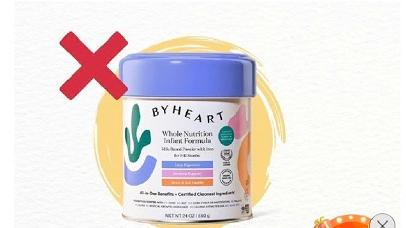Cảnh báo nguy cơ ngộ độc botulism liên quan đến sữa công thức ByHeart Whole Nutrition Infant Formula