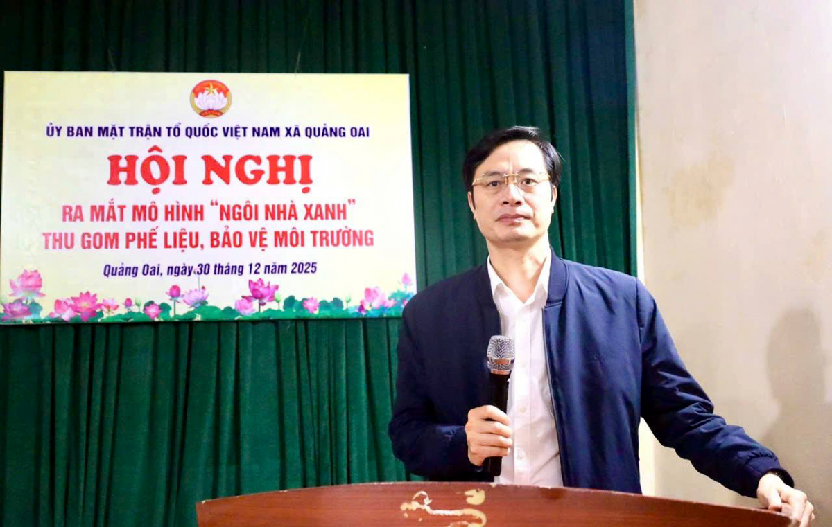 Hà Nội: Xã Quảng Oai ra mắt mô hình “Ngôi nhà xanh” từng bước phân loại rác tại nguồn