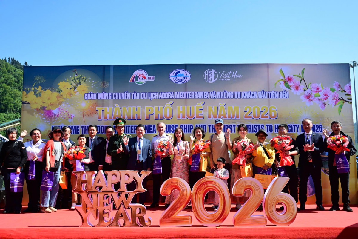 Lễ đón chuyến tàu du lịch quốc tế khai mạc hoạt động du lịch đường biển năm mới 2026