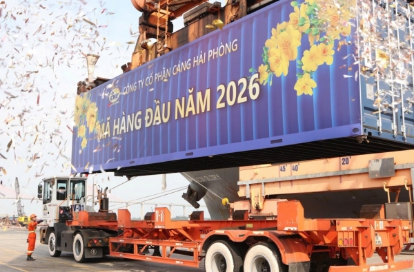 Cảng Hải Phòng hừng hực khí thế ra quân đầu năm với tinh thần bứt phá, tăng tốc