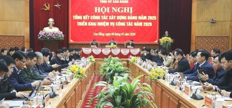 Cao Bằng: Tổng kết công tác xây dựng Đảng của các cơ quan tham mưu, giúp việc Tỉnh uỷ năm 2025