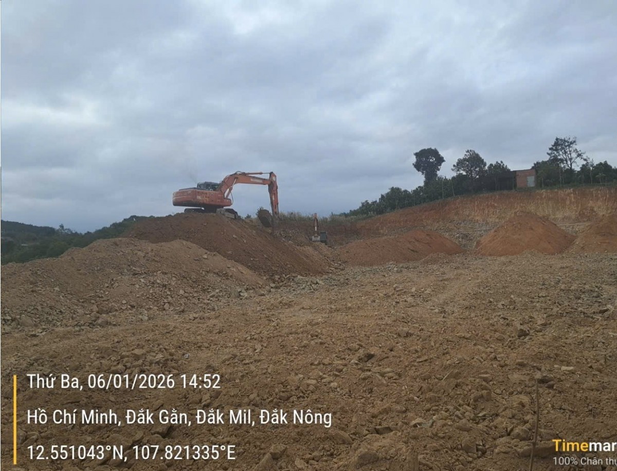 Lâm Đồng:  Xã Đắk Mil phát hiện vụ san lấp, đảo đất quy mô lớn khi chưa được cấp phép