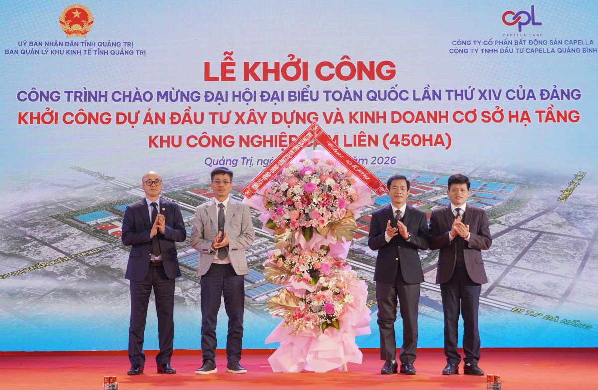 Khởi công dự án đầu tư xây dựng và kinh doanh cơ sở hạ tầng Khu công nghiệp Cam Liên