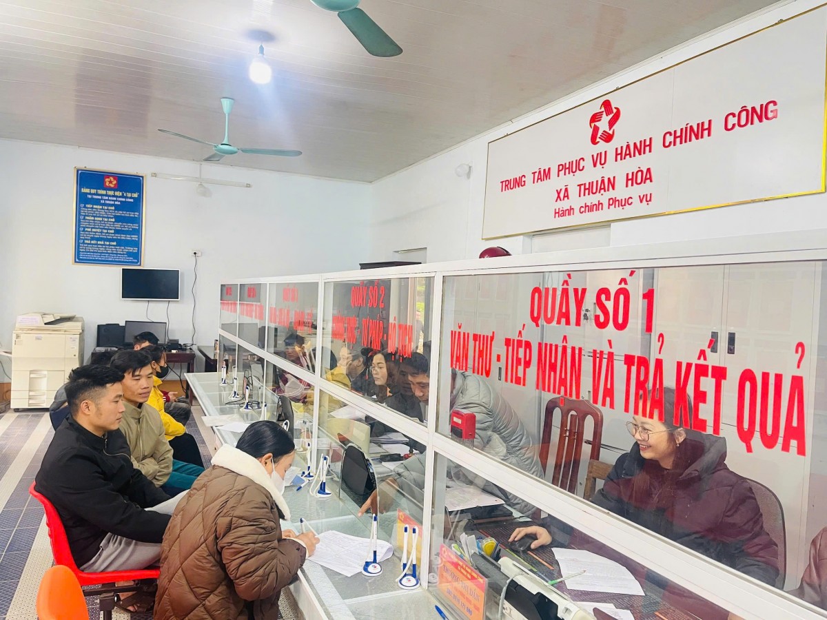 Tuyên Quang: Những chuyển biến tích cực trong công tác cải cách hành chính tại xã Thuận Hòa