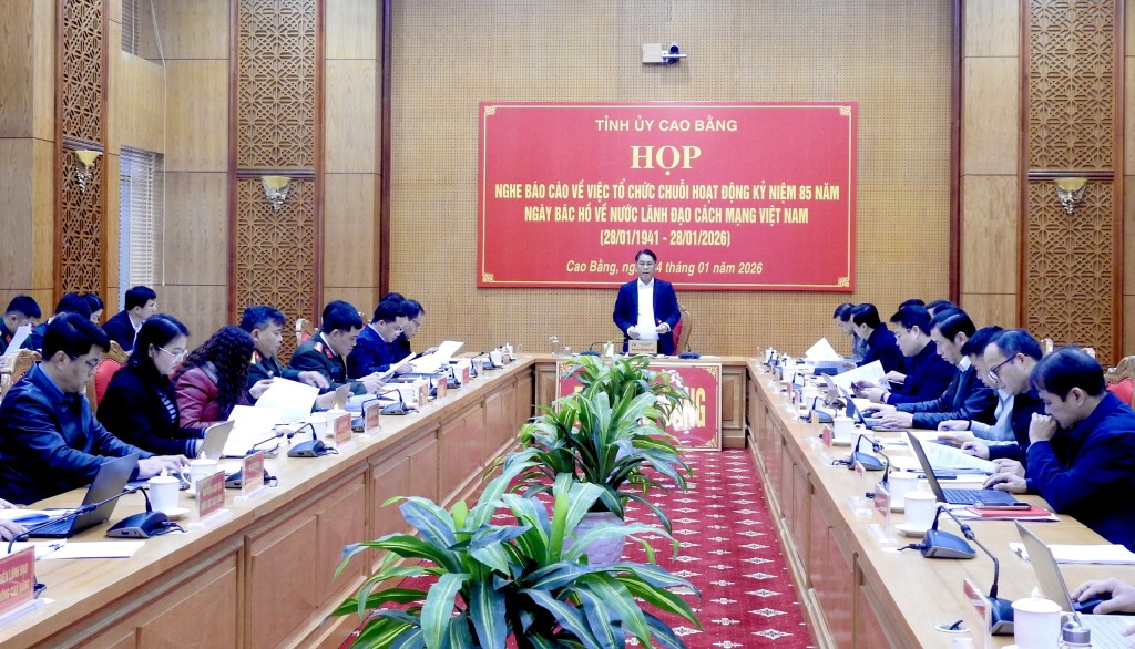 Cao Bằng chuẩn bị tổ chức chuỗi hoạt động kỷ niệm 85 năm Ngày Bác Hồ về nước trực tiếp lãnh đạo cách mạng Việt Nam