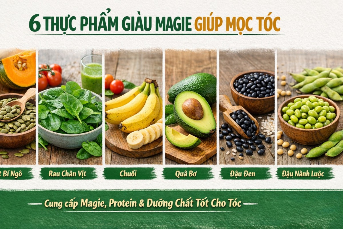 6 thực phẩm giàu magie giúp mọc tóc - Báo VnExpress