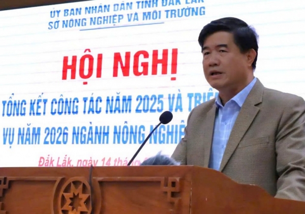 Đắk Lắk: Ngành nông nghiệp phấn đấu tăng trưởng đạt 5,86% trong năm 2026