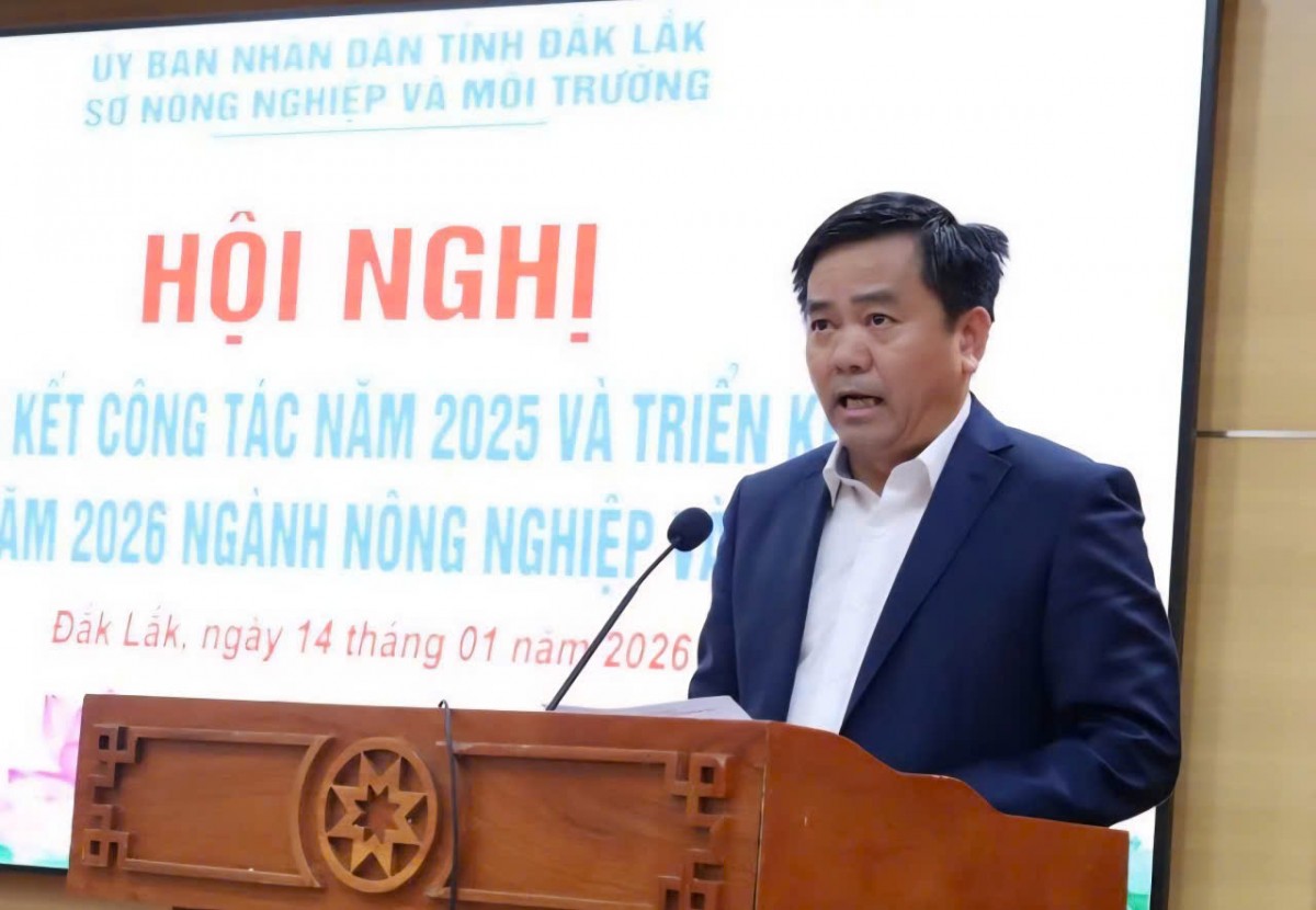 Đắk Lắk: Ngành nông nghiệp phấn đấu tăng trưởng đạt 5,86% trong năm 2026