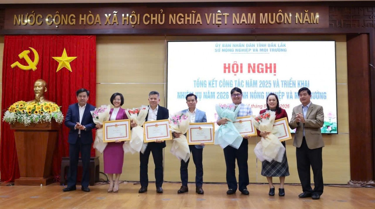 Đắk Lắk: Ngành nông nghiệp phấn đấu tăng trưởng đạt 5,86% trong năm 2026