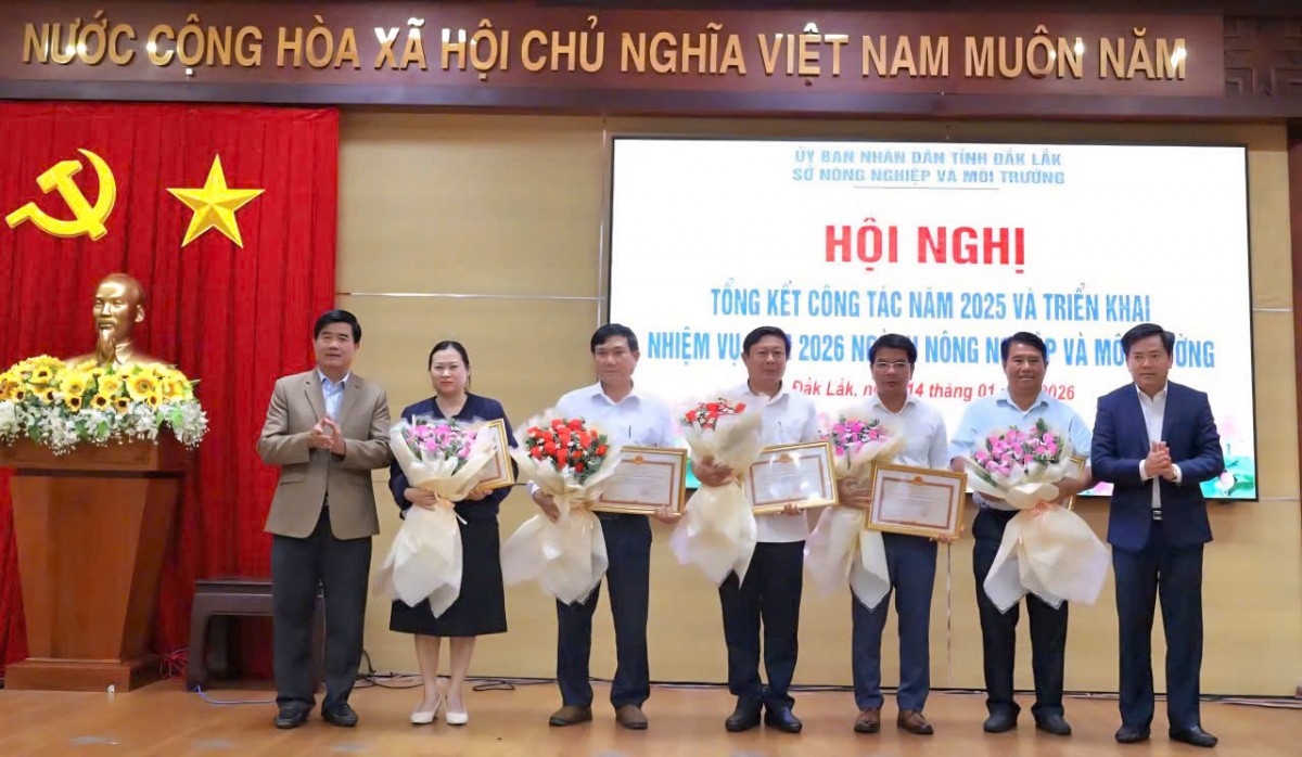 Đắk Lắk: Ngành nông nghiệp phấn đấu tăng trưởng đạt 5,86% trong năm 2026