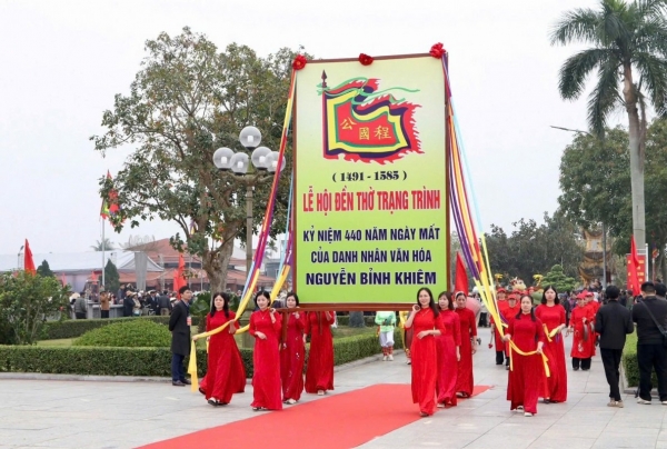 Hải Phòng kỷ niệm 440 năm Ngày mất Danh nhân văn hóa Trạng Trình Nguyễn Bỉnh Khiêm
