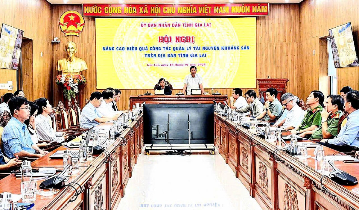 Gia Lai: Tổ chức Hội nghị nâng cao hiệu quả công tác quản lý tài nguyên khoáng sản