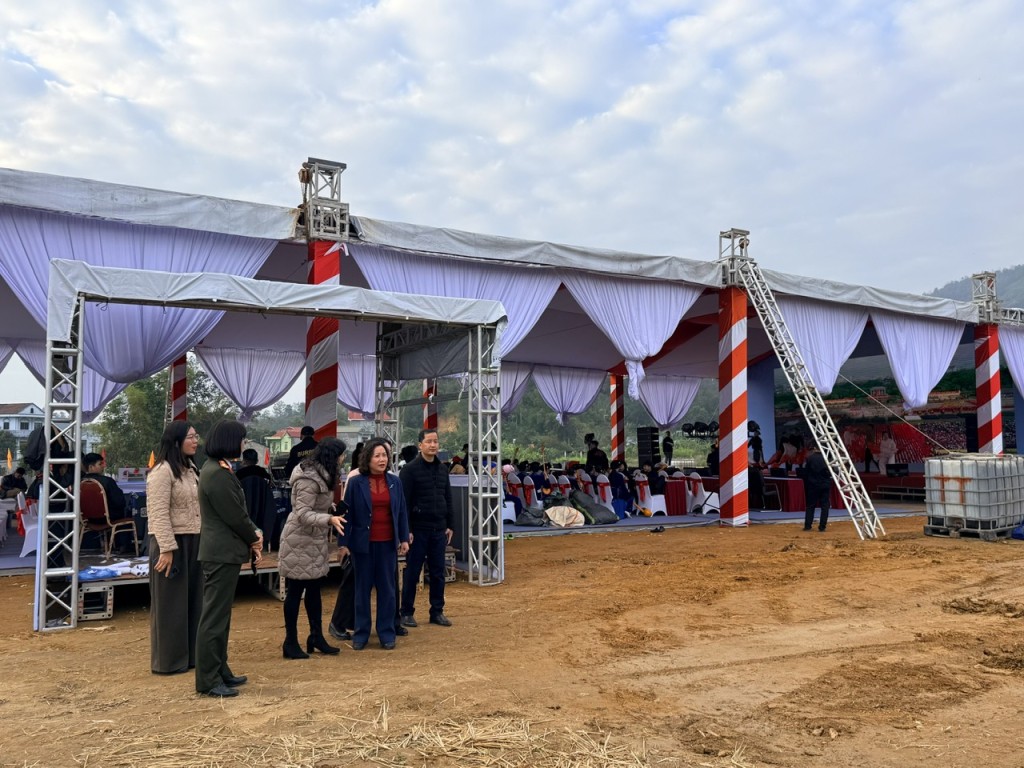 Cao Bằng: Kiểm tra công tác chuẩn bị Lễ khởi công xây dựng Trường Tiểu học Nùng Trí Cao