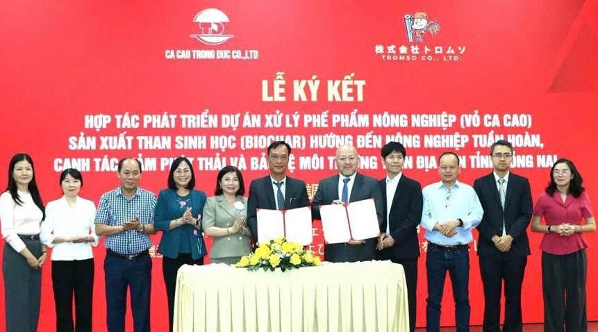 Đồng Nai hợp tác với Nhật Bản phát triển dự án xử lý vỏ ca cao thành than sinh học