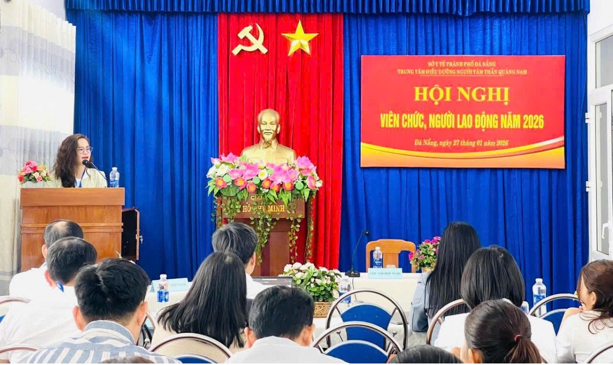 Trung tâm Điều dưỡng người tâm thần Quảng Nam tổng kết 2025 và triển khai nhiệm vụ năm 2026