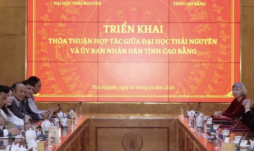 UBND tỉnh Cao Bằng và Đại học Thái Nguyên triển khai Thoả thuận hợp tác