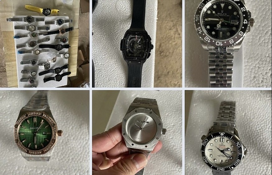 Ngăn chặn lô hàng gần 900 đồng hồ nghi "nhái" thương hiệu lớn