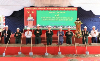 Lâm Đồng: Khởi công điểm dân cư liền kề chốt dân quân biên giới tại xã Quảng Trực