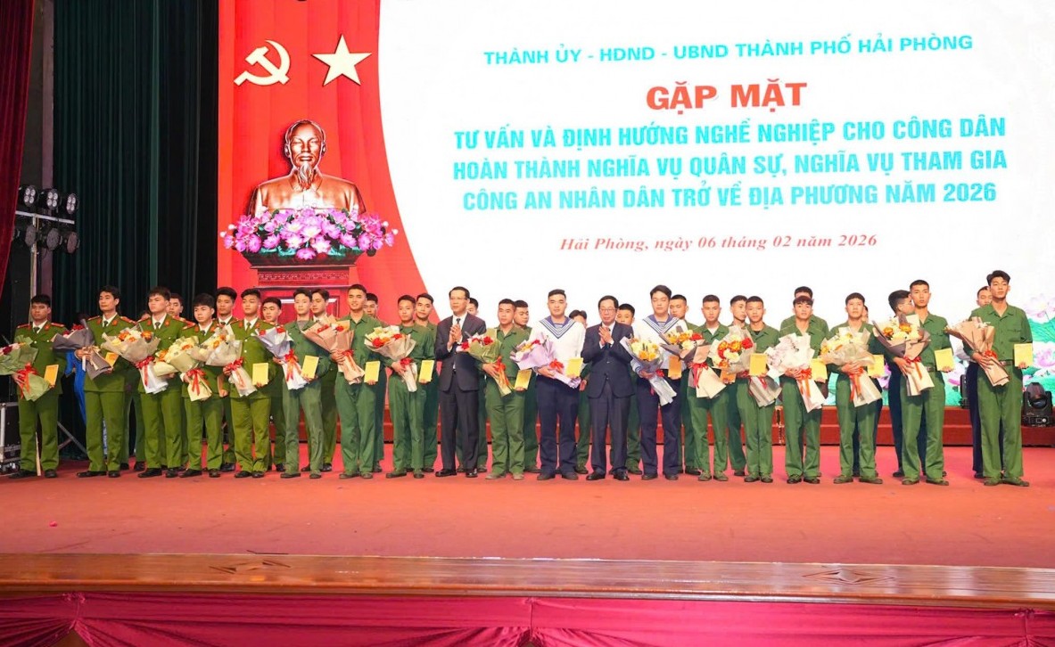 Hải Phòng: Hướng nghiệp cho công dân hoàn thành nghĩa vụ trở về địa phương năm 2026