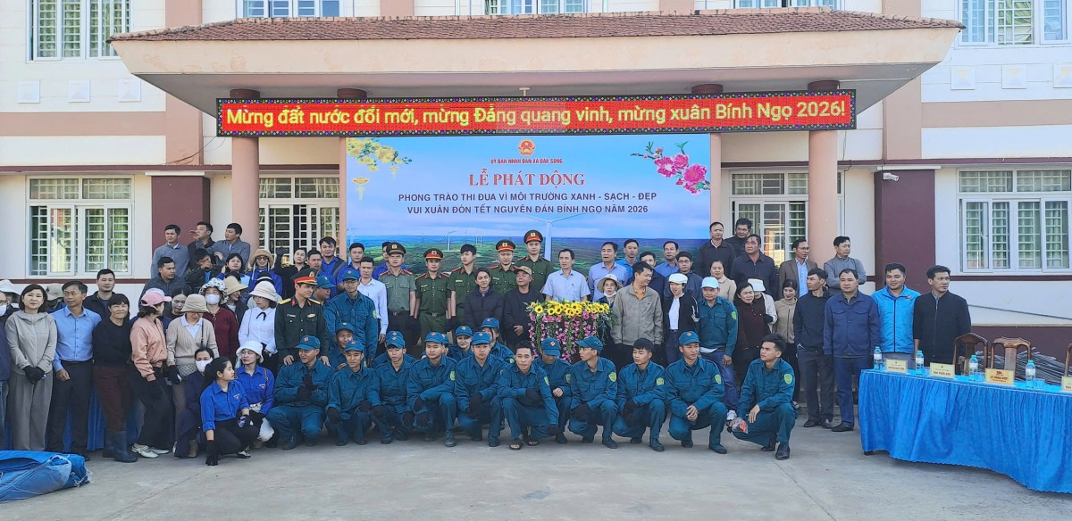 Lâm Đồng: Tổ chức Lễ phát động phong trào thi đua “Vì môi trường sáng - xanh - sạch - đẹp”