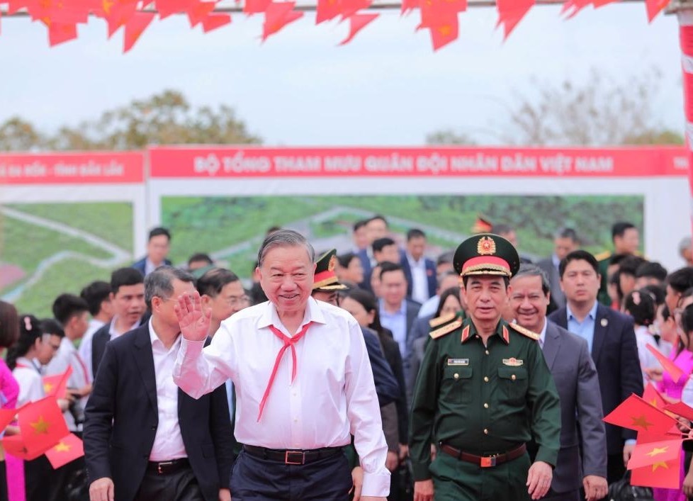 Tổng Bí thư Tô Lâm dự Lễ khởi công Trường phổ thông nội trú liên cấp tại xã Ea Rốk