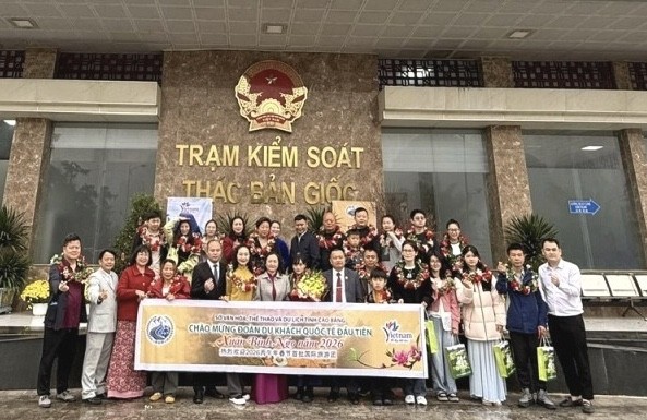 Cao Bằng: Đón đoàn du khách quốc tế đầu tiên Xuân Bính Ngọ 2026