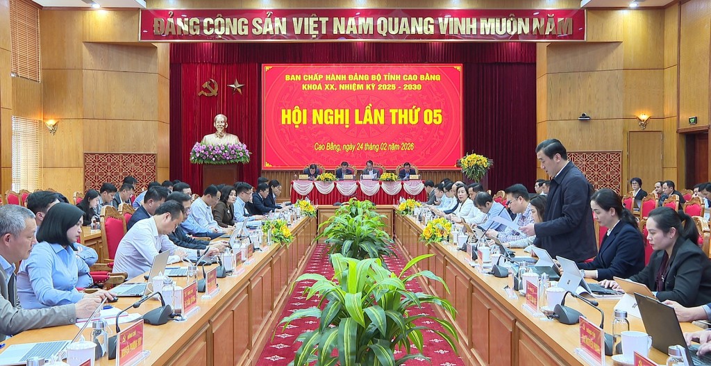 Cao Bằng: Hội nghị lần thứ 5, Ban Chấp hành Đảng bộ tỉnh nhiệm kỳ 2025 - 2030