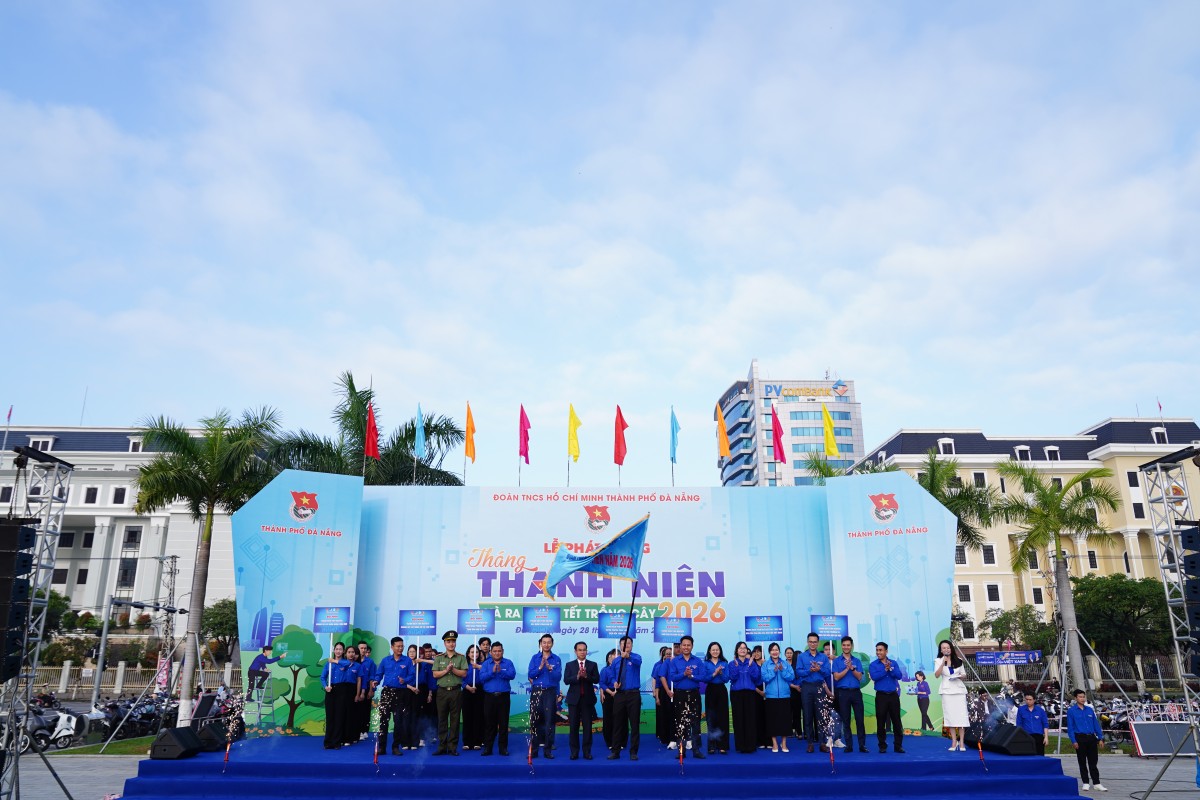 Phát huy tinh thần xung kích - sáng tạo, Đà Nẵng ra quân Tháng Thanh niên 2026