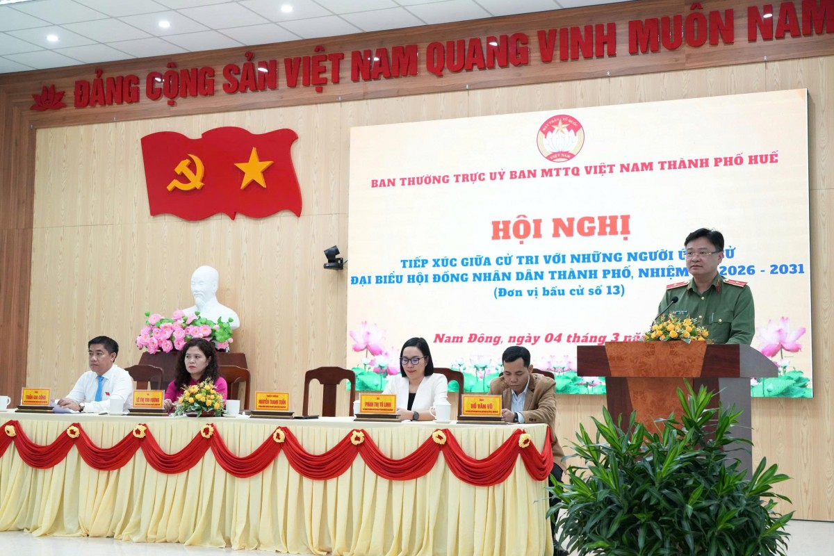 Giám đốc Công an thành phố Huế