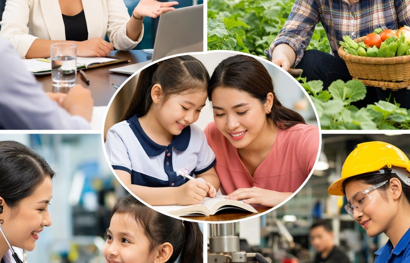 Phụ nữ trong trong tiến trình phát triển kinh tế - xã hội