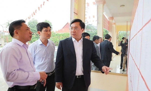 Phú Thọ: Chủ tịch UBND tỉnh Trần Duy Đông kiểm tra công tác chuẩn bị bầu cử tại một số địa phương