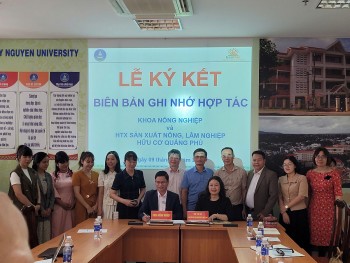 Đại học Tây Nguyên và HTX Quảng Phú bắt tay đào tạo nguồn nhân lực nông nghiệp hữu cơ