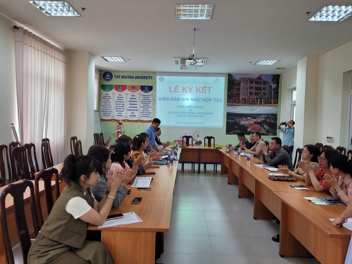 Đại học Tây Nguyên và HTX Quảng Phú bắt tay đào tạo nguồn nhân lực nông nghiệp hữu cơ