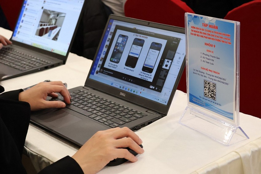 Tập huấn triển khai ứng dụng công dân số Hà Tĩnh