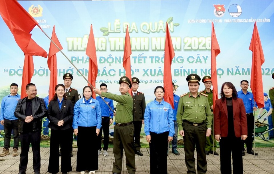 Cao Bằng: Ra quân Tháng Thanh niên, phát động Tết trồng cây nhớ ơn Bác Hồ