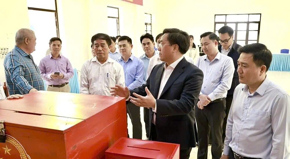 Phú Thọ: Chủ tịch UBND tỉnh Trần Duy Đông chỉ đạo công tác chuẩn bị bầu cử tại 5 xã