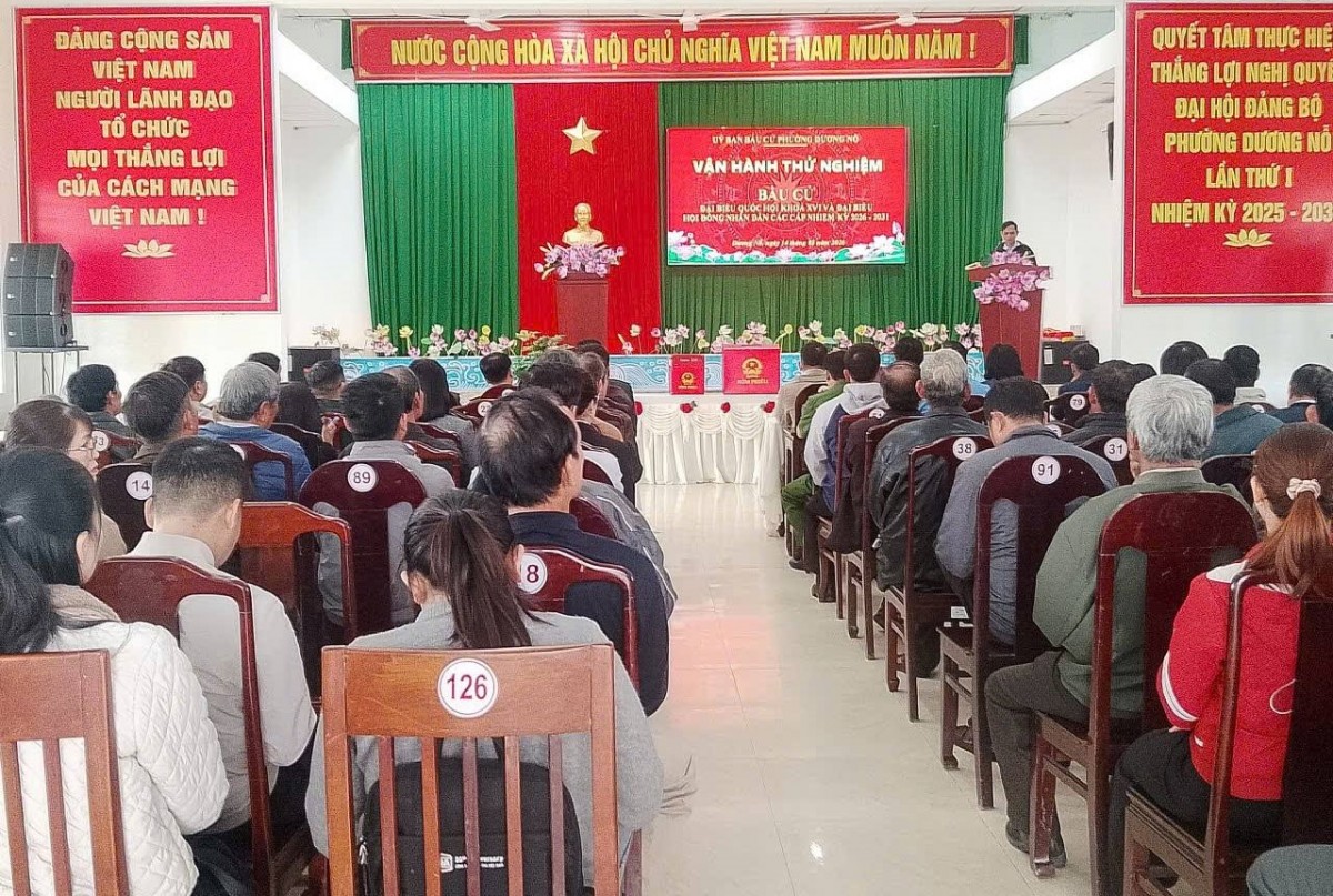 vận hành thử nghiệm quy trình bầu cử