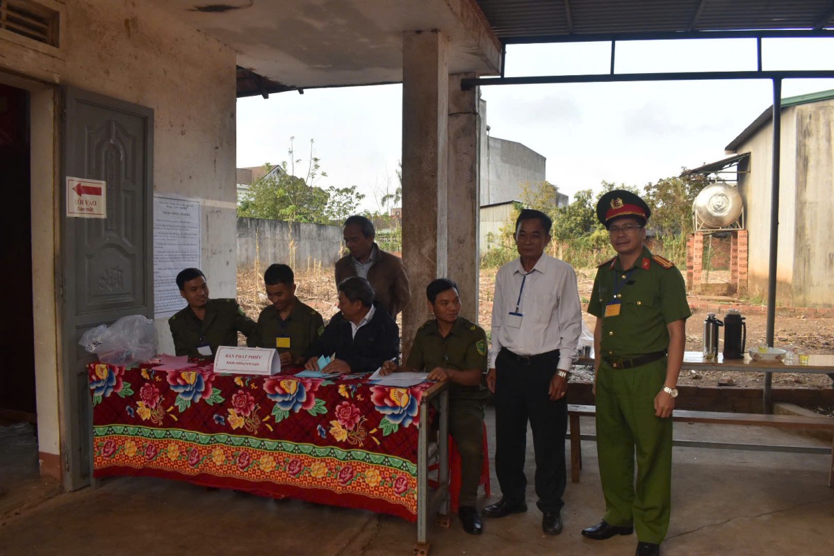 Đắk Lắk: Không khí rộn ràng, phấn khởi tại điểm bầu cử số 11