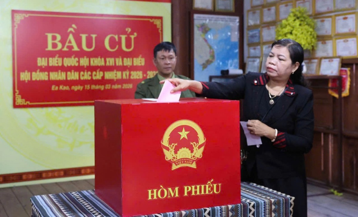 Tỷ lệ cử tri Đắk Lắk tham gia bầu cử đạt 99,91%