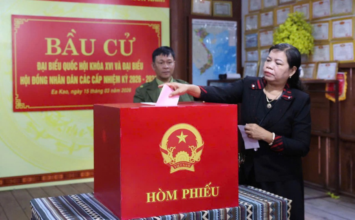 Tỷ lệ cử tri Đắk Lắk tham gia bầu cử đạt 99,91%