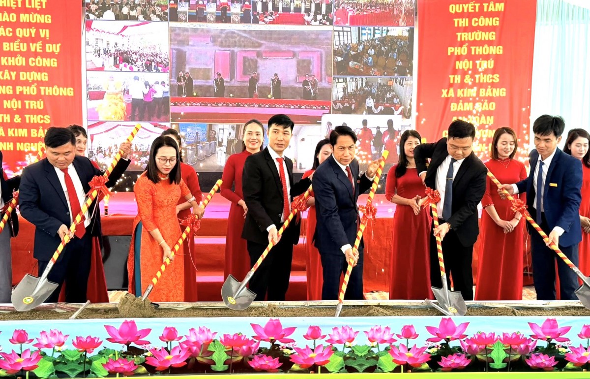 Nghệ An khởi công đồng loạt 11 trường phổ thông nội trú liên cấp vùng biên giai đoạn 2