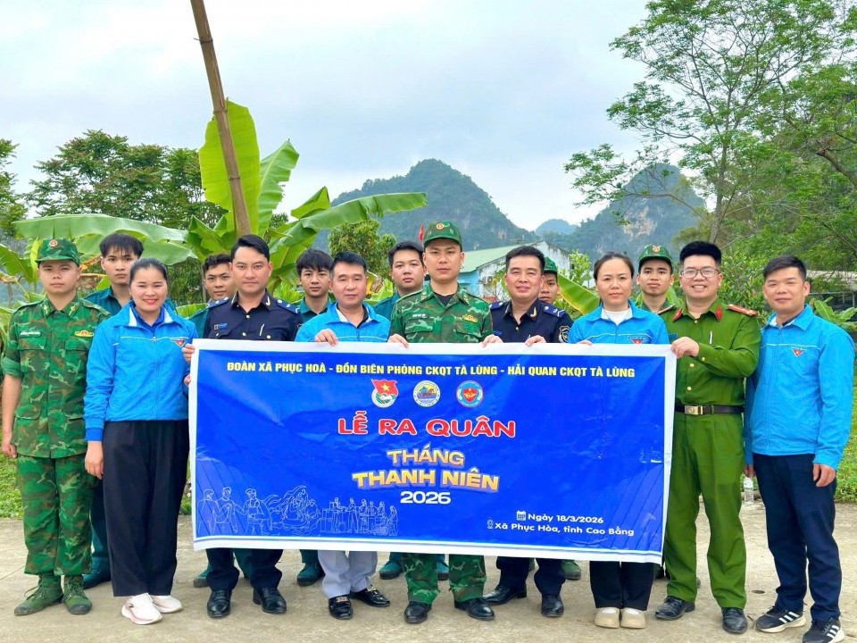 Cao Bằng: Ra quân Tháng Thanh niên tại hai xã Phục Hòa, Đình Phong