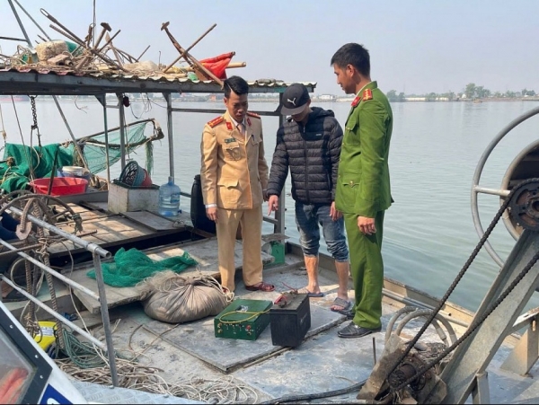 Hải Phòng: Quyết liệt xử lý hành vi dùng kích điện khai thác thủy sản trên các tuyến sông