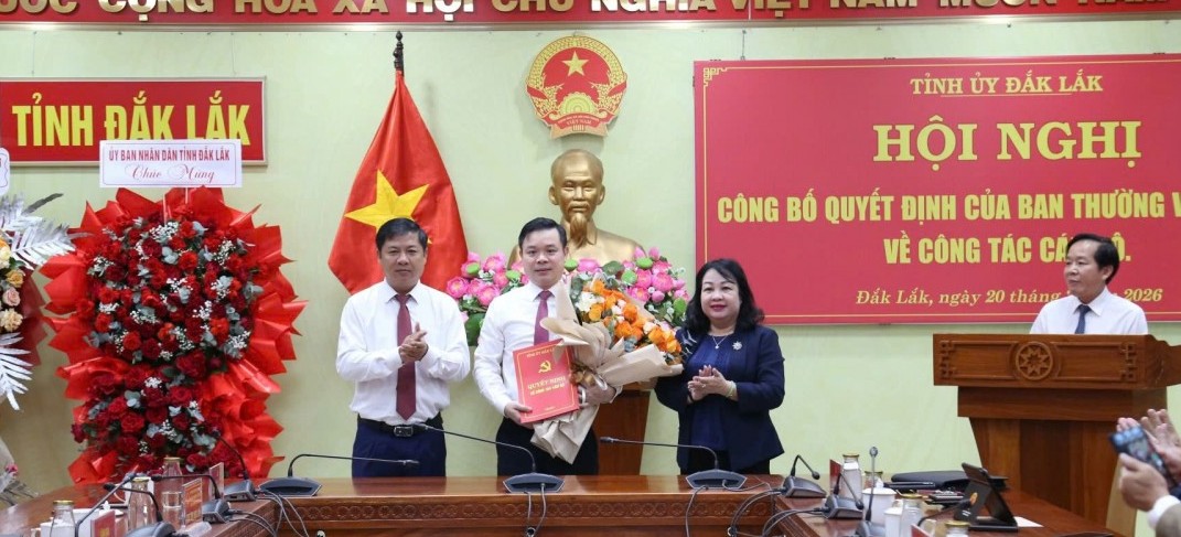 Ông Đỗ Hữu Huy giữ chức vụ Bí thư Đảng ủy UBND tỉnh Đắk Lắk nhiệm kỳ 2025 - 2030