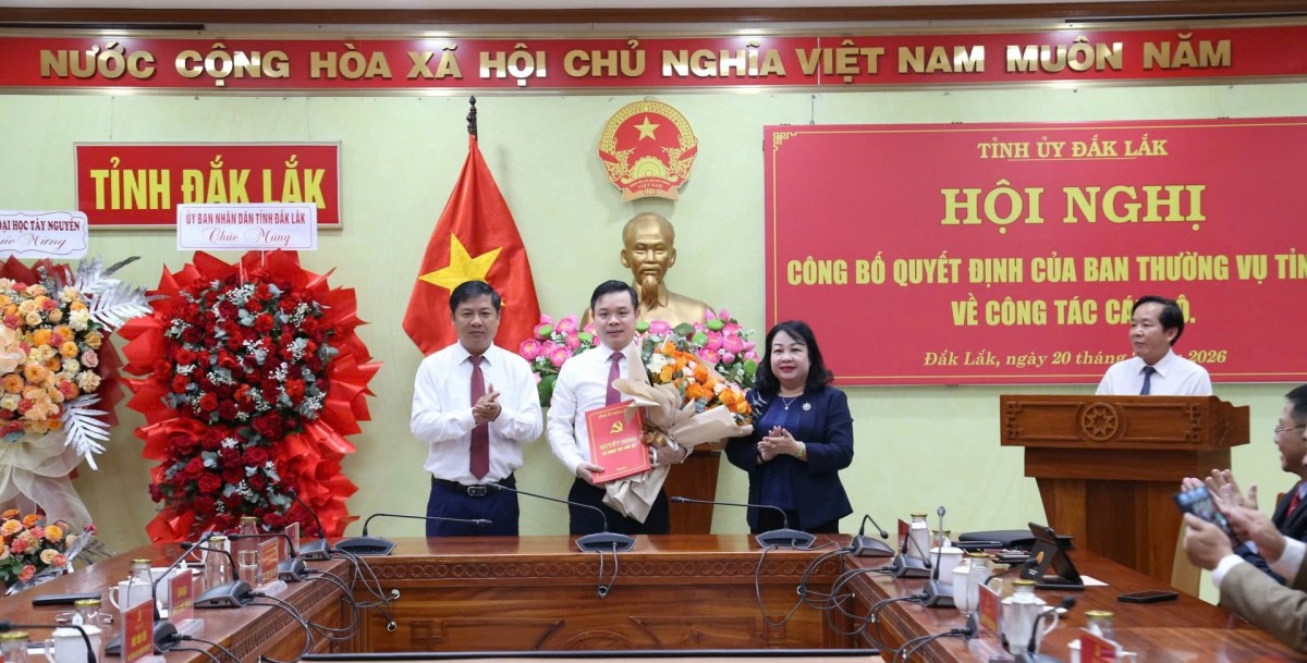 Ông Đỗ Hữu Huy giữ chức vụ Bí thư Đảng ủy UBND tỉnh Đắk Lắk nhiệm kỳ 2025 - 2030