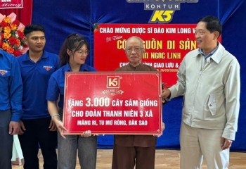 Quảng Ngãi: Tặng 3000 cây giống Sâm Ngọc Linh cho thanh niên khởi nghiệp