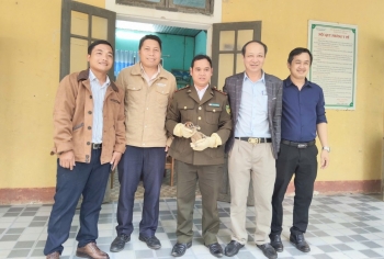 Phát hiện và cứu hộ cá thể Cu li quý hiếm tại trường học ở xã A Lưới 1