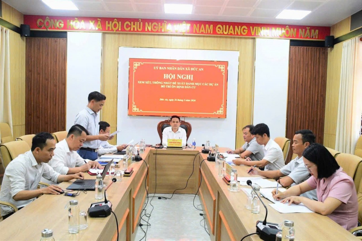 Lâm Đồng: Đức An xem xét, thống nhất đề xuất danh mục các dự án bố trí ổn định dân cư