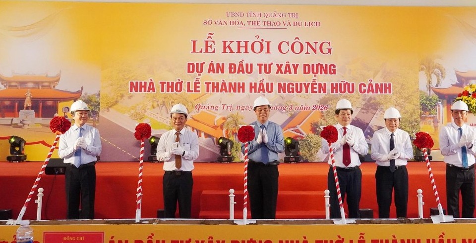 Lễ khởi công dự án xây dựng Nhà thờ Lễ Thành hầu Nguyễn Hữu Cảnh.